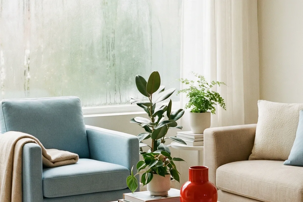 Dormitorio con humedad por condensación